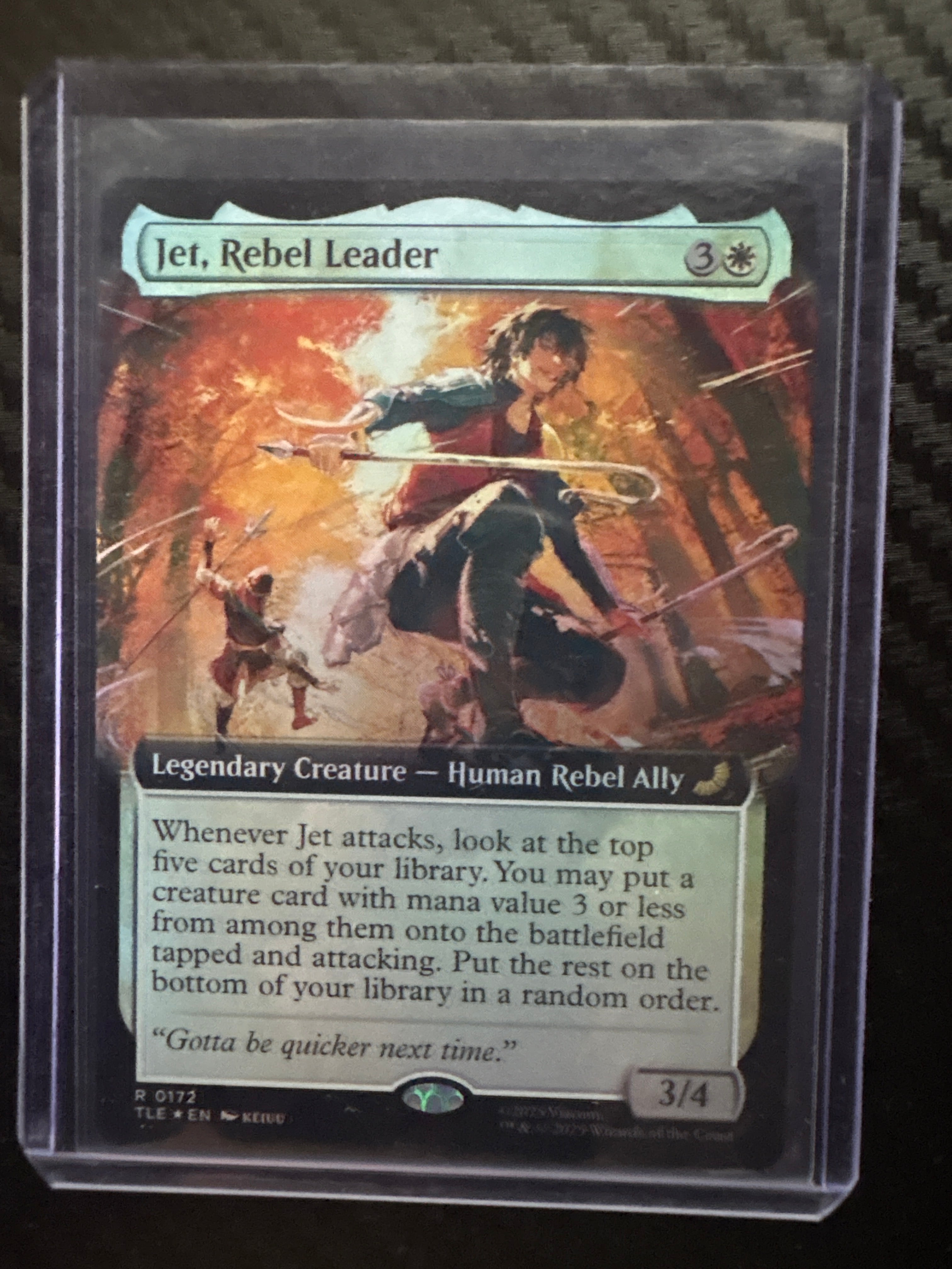 Jet, Rebel Leader (Foil) (Extended Art)