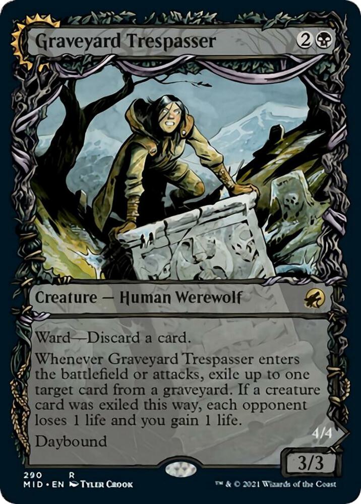 Graveyard Trespasser// Graveyard Glutton  (Showcase)