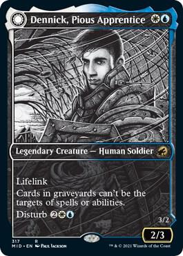Dennick, Pious Apprentice (Showcase) (Foil)