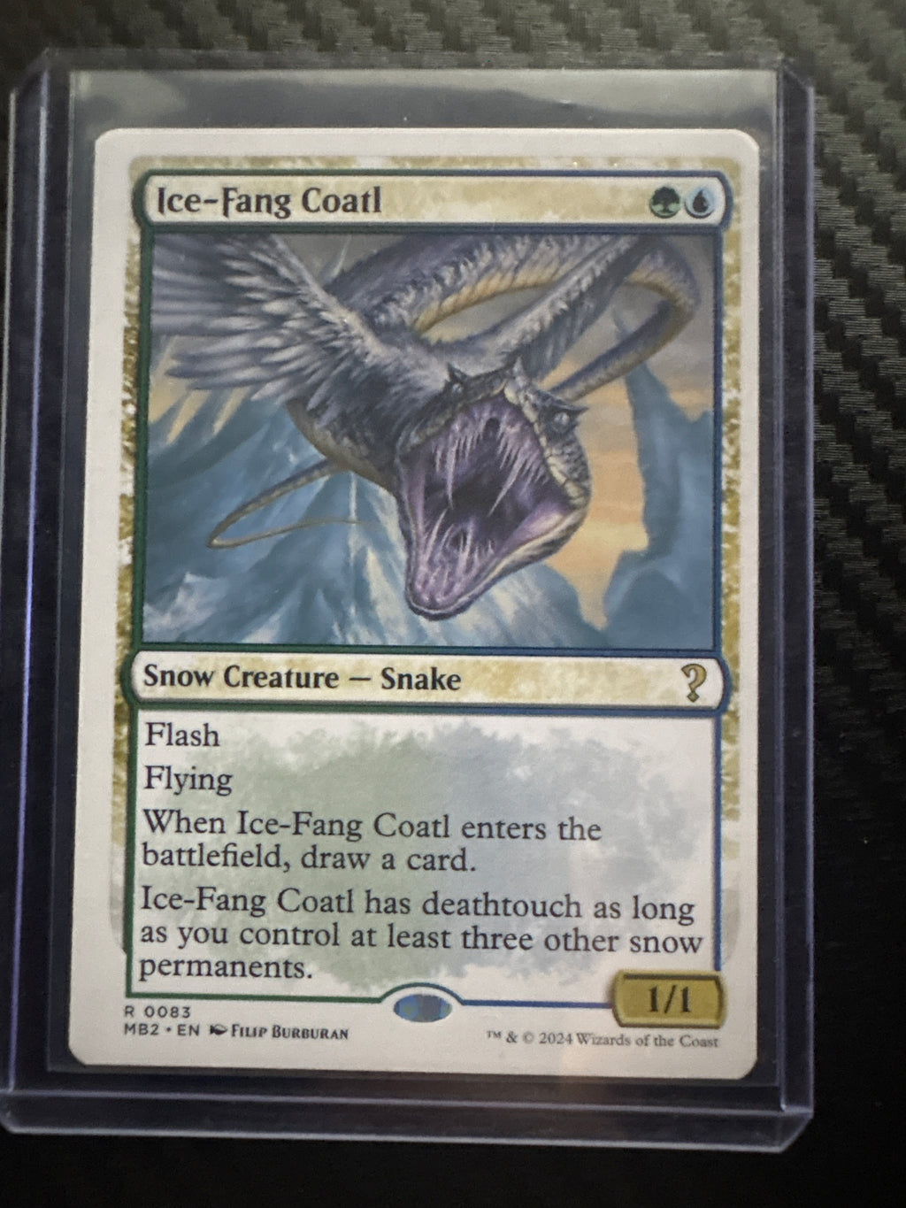 Ice-Fang Coatl - White Border