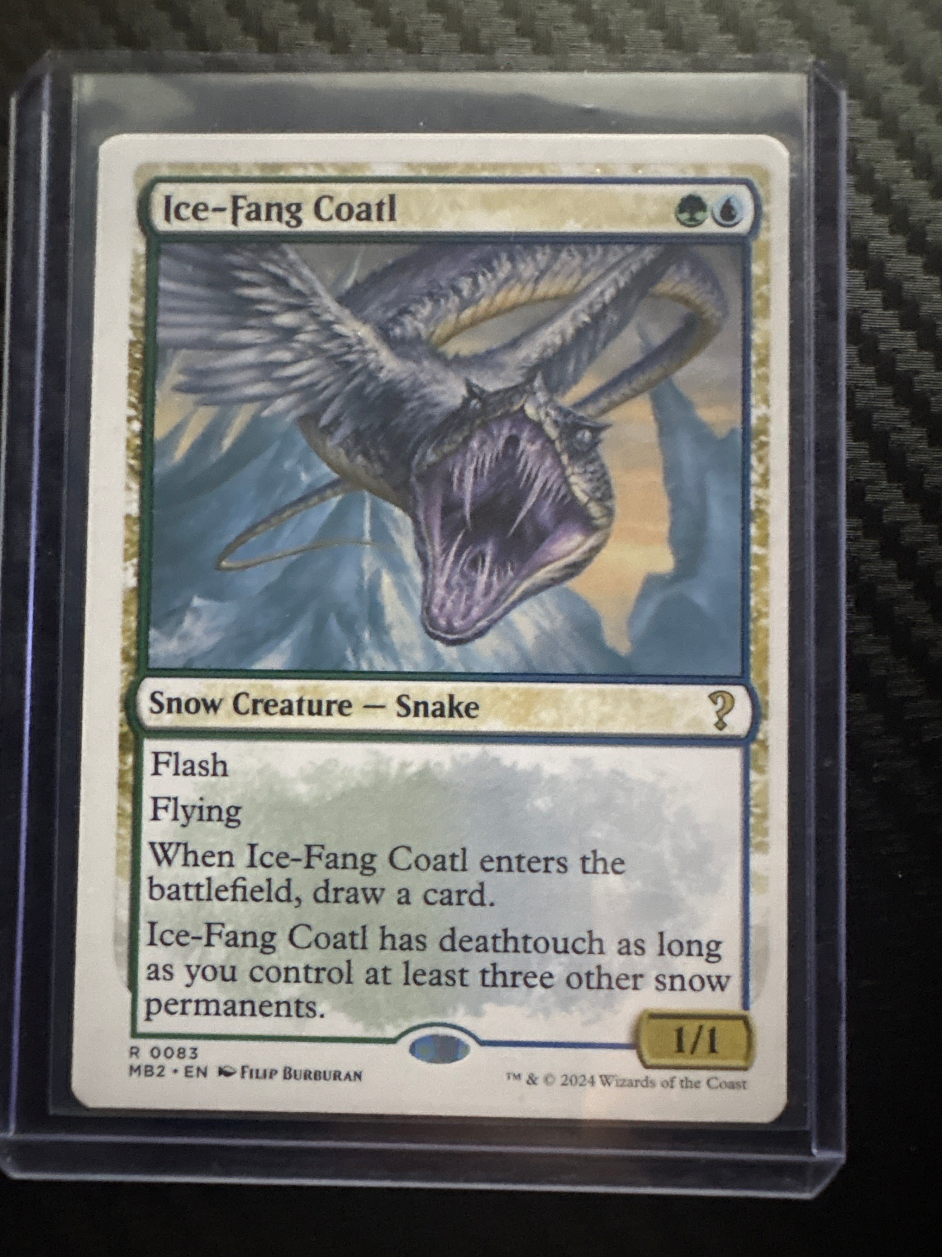 Ice-Fang Coatl - White Border