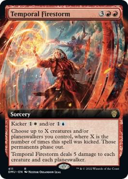 Temporal Firestorm (Extended Art) (Foil)
