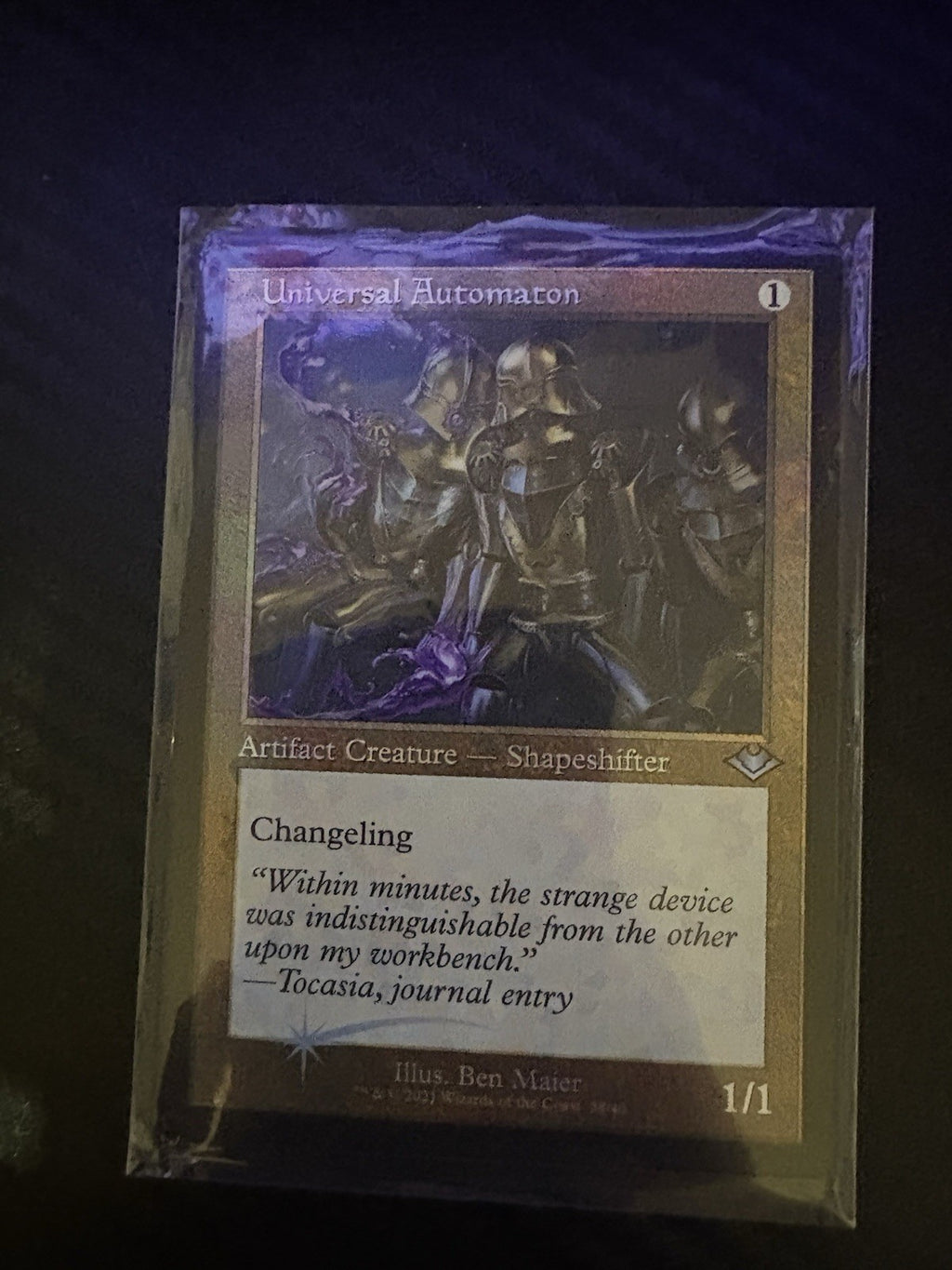 Mtg- universal automaton- Retro Frame- Foil- NM