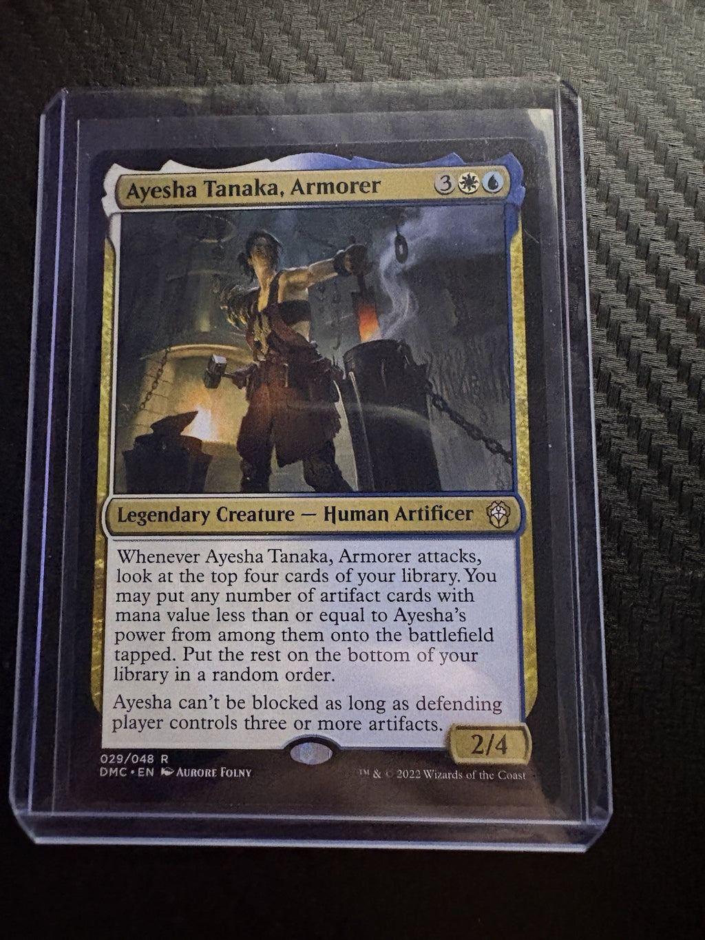 MTG- Ayesha Tanaka, Armorer- Dominaria United Commander- NM