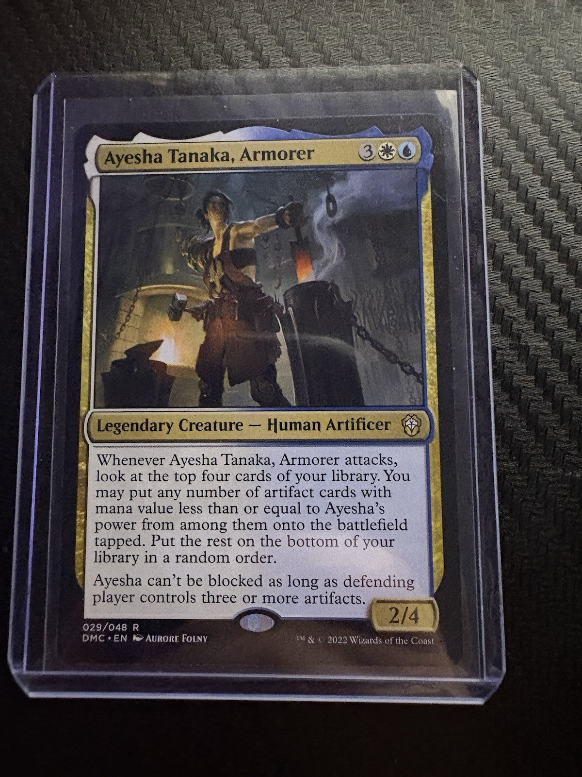 MTG- Ayesha Tanaka, Armorer- Dominaria United Commander- NM