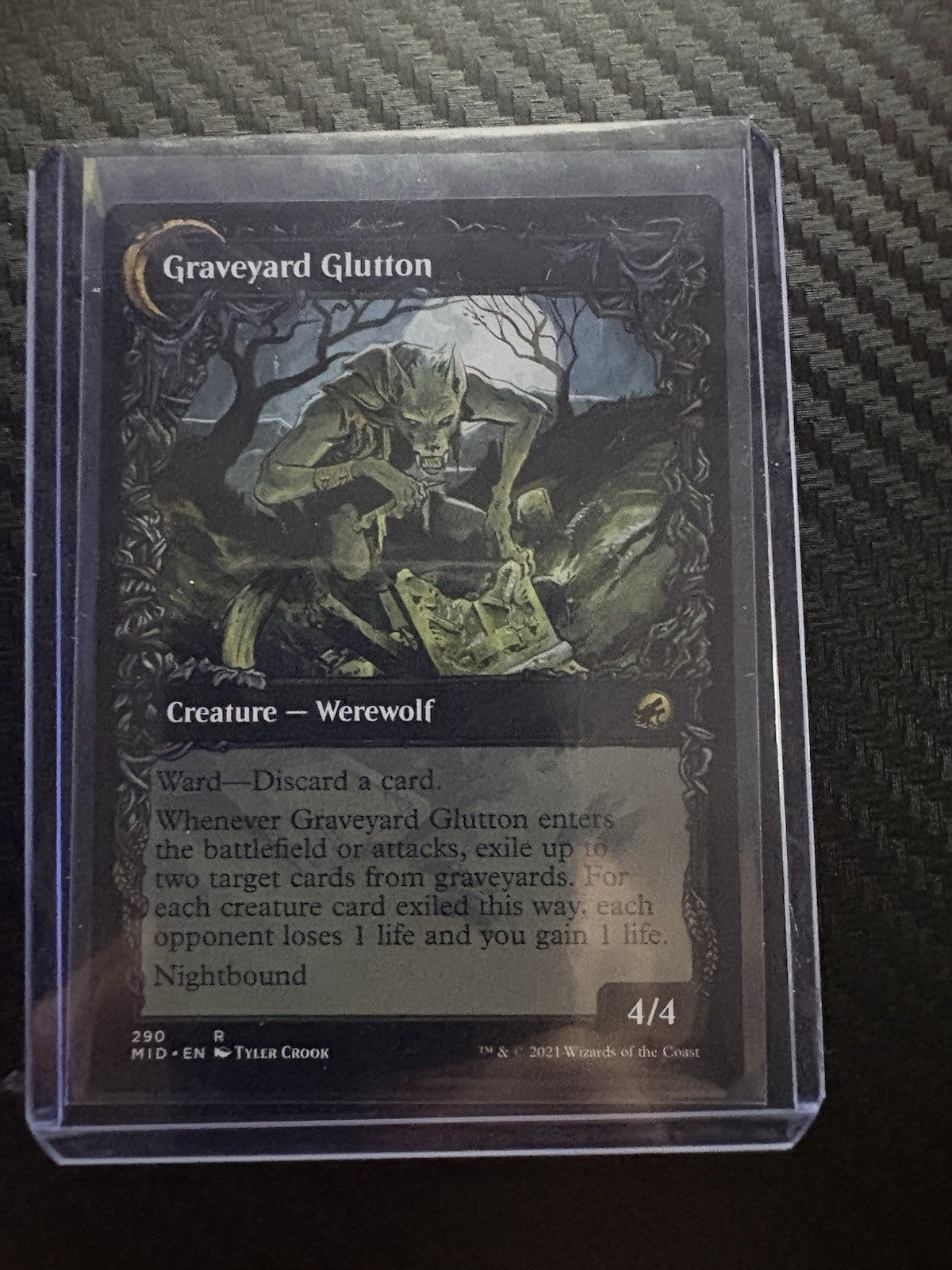 MTG- Graveyard Trespasser/ Graveyard Glutton- Showcase- Innistrad: Midnight Hunt