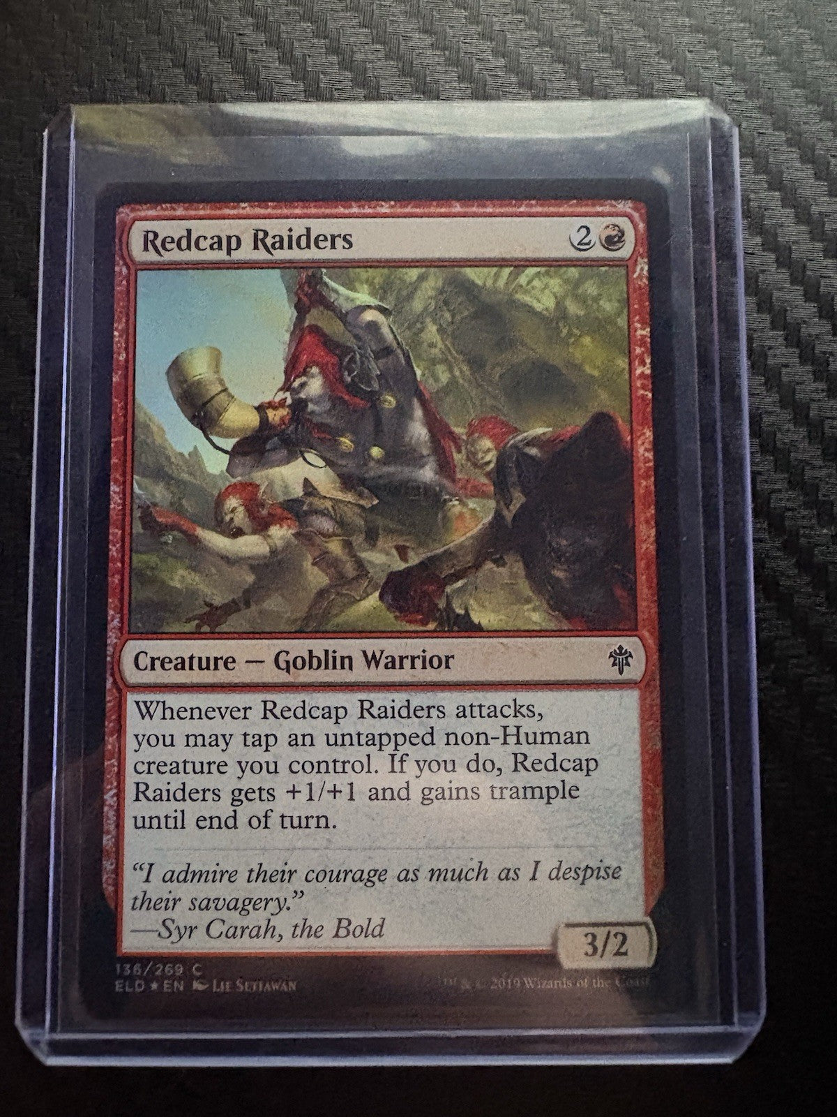 MTG- Redcap Raiders- Foil Throne Of Eldraine- NM
