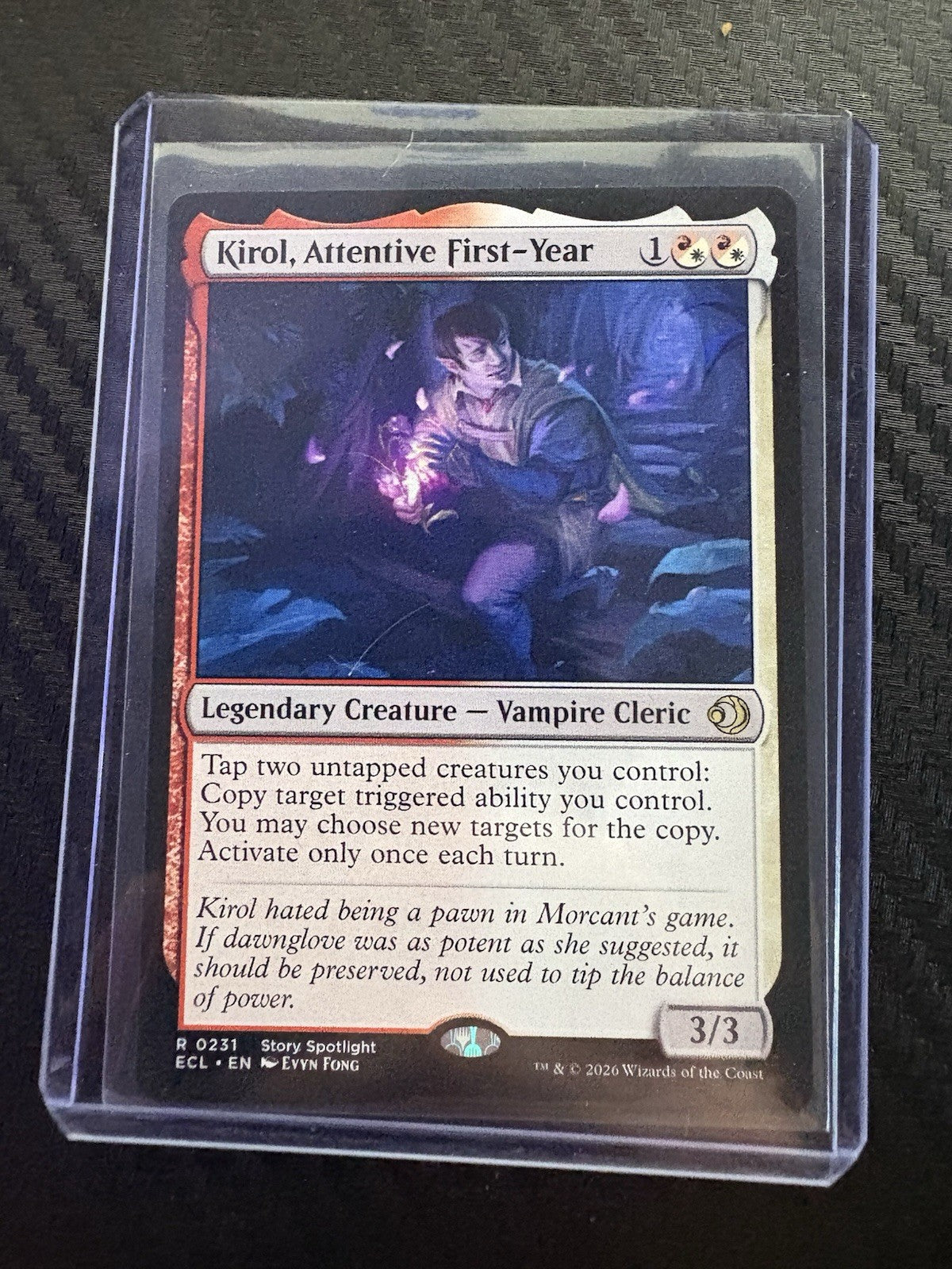 MTG- Kirol, Attentive First-Year- Lorwyn Eclipsed- NM