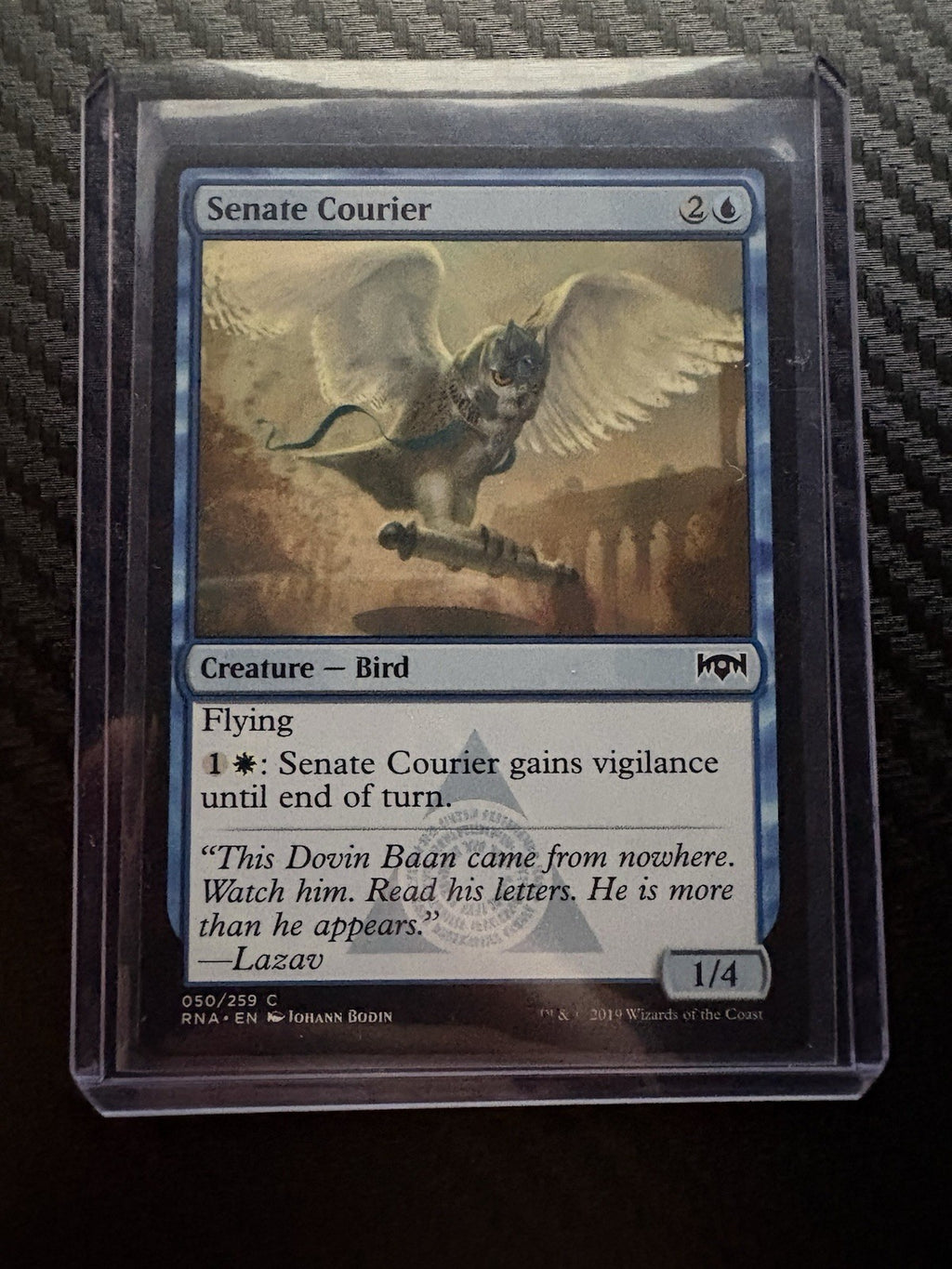 MTG- Senate Courier- Ravnica Allegiance- NM