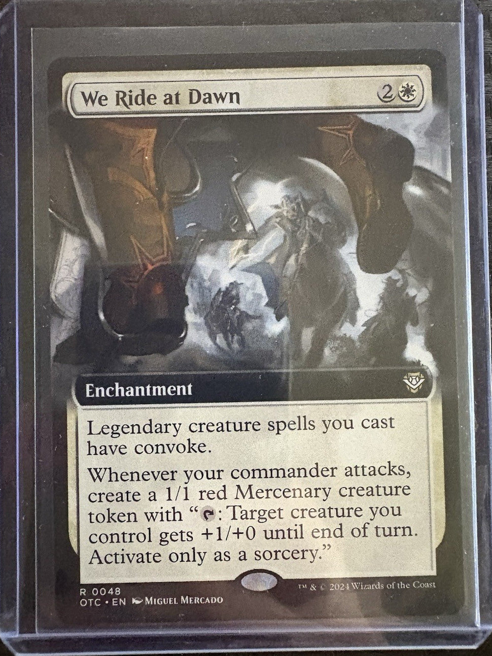 MTG- We ride At Dawn- Extended Art- Outlaws Of Thunder Junction: Commander- NM