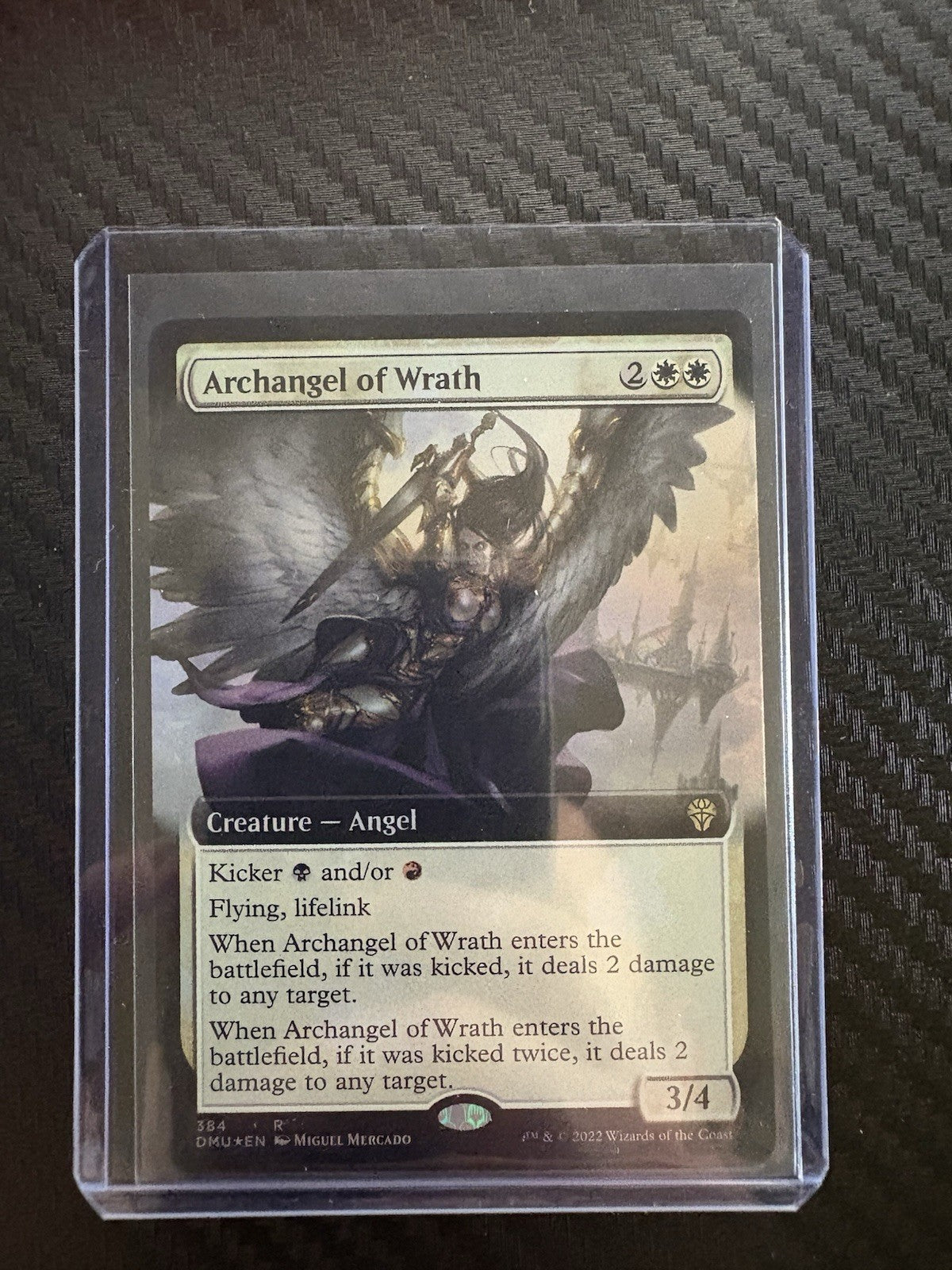 MTG- Archangel Of Wrath- Extended Art- Dominaria United- Foil- NM