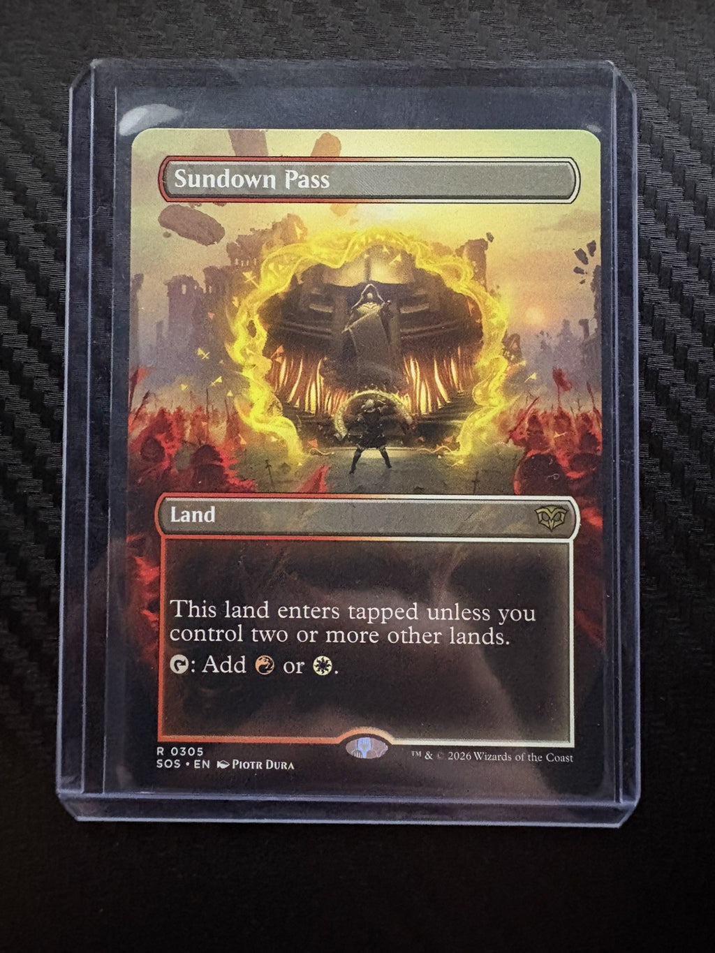 MTG- Sundown Pass- Secrest Of Strixhaven- Borderless- NM