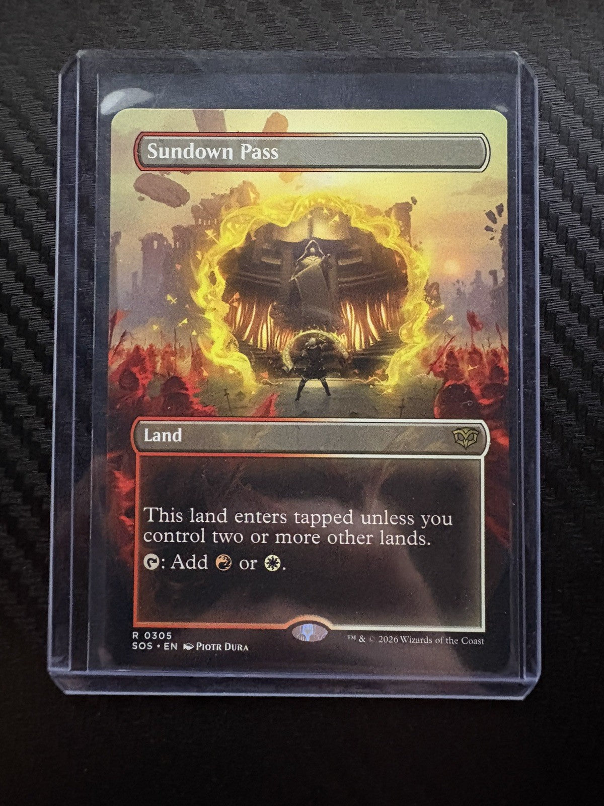 MTG- Sundown Pass- Secrest Of Strixhaven- Borderless- NM