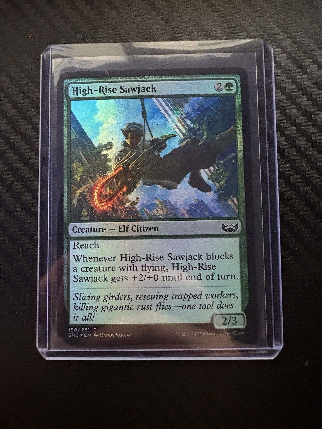 MTG- High-Rise Sawjack- Foil- Streets Of New Capenna- NM