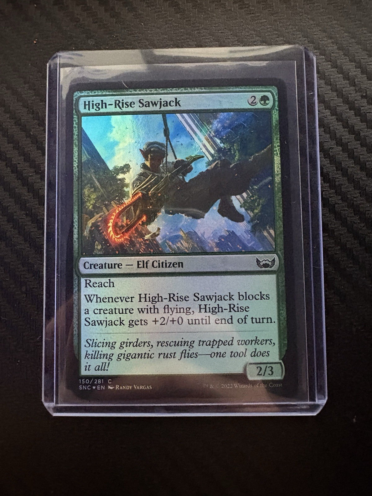 MTG- High-Rise Sawjack- Foil- Streets Of New Capenna- NM
