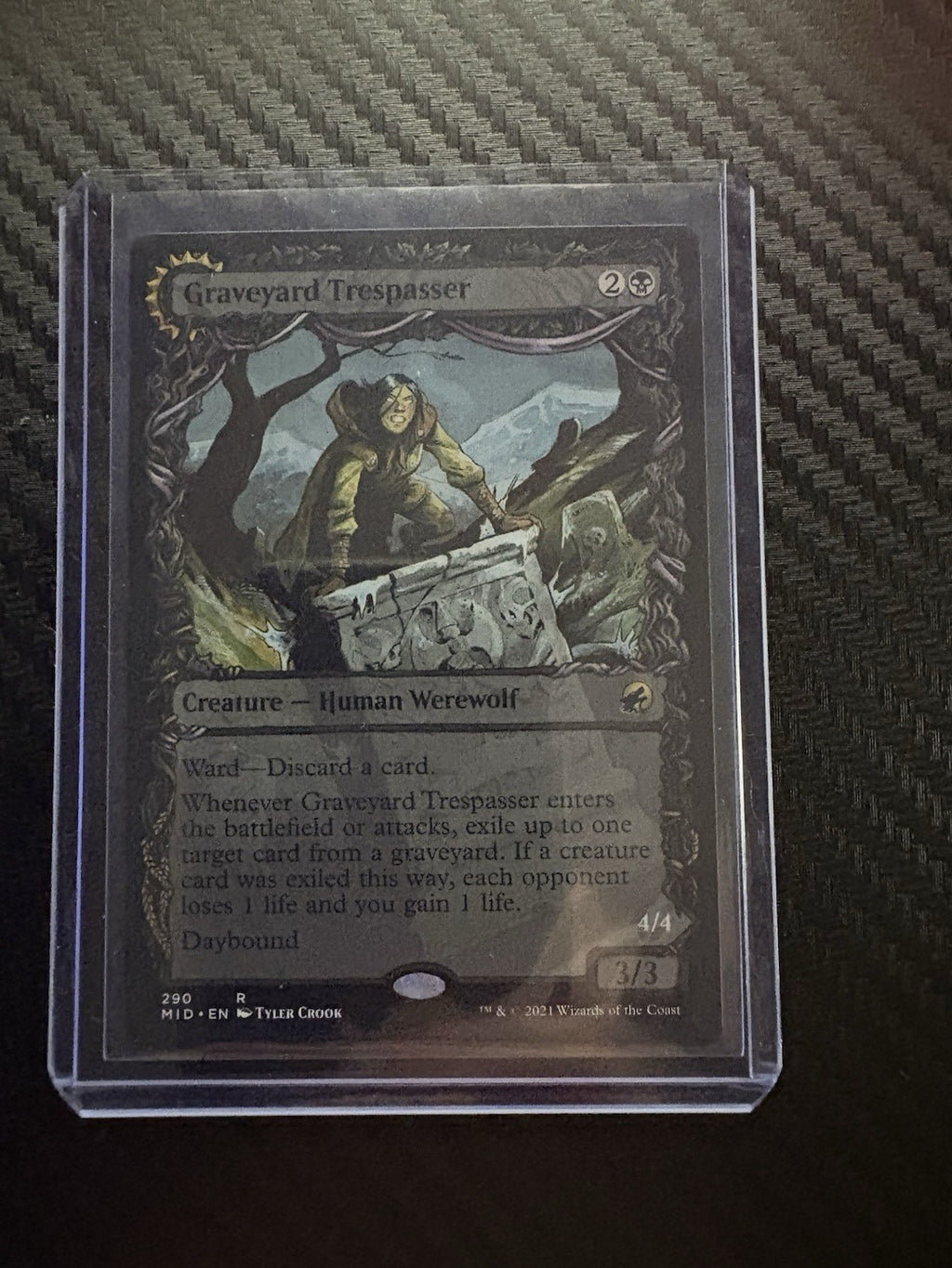 MTG- Graveyard Trespasser/ Graveyard Glutton- Showcase- Innistrad: Midnight Hunt