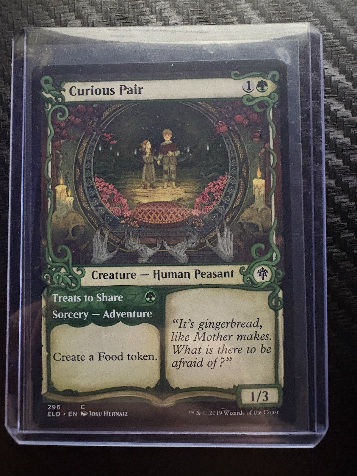 MTG- Curious Pair- Showcase- Throne Of Eldraine- NM