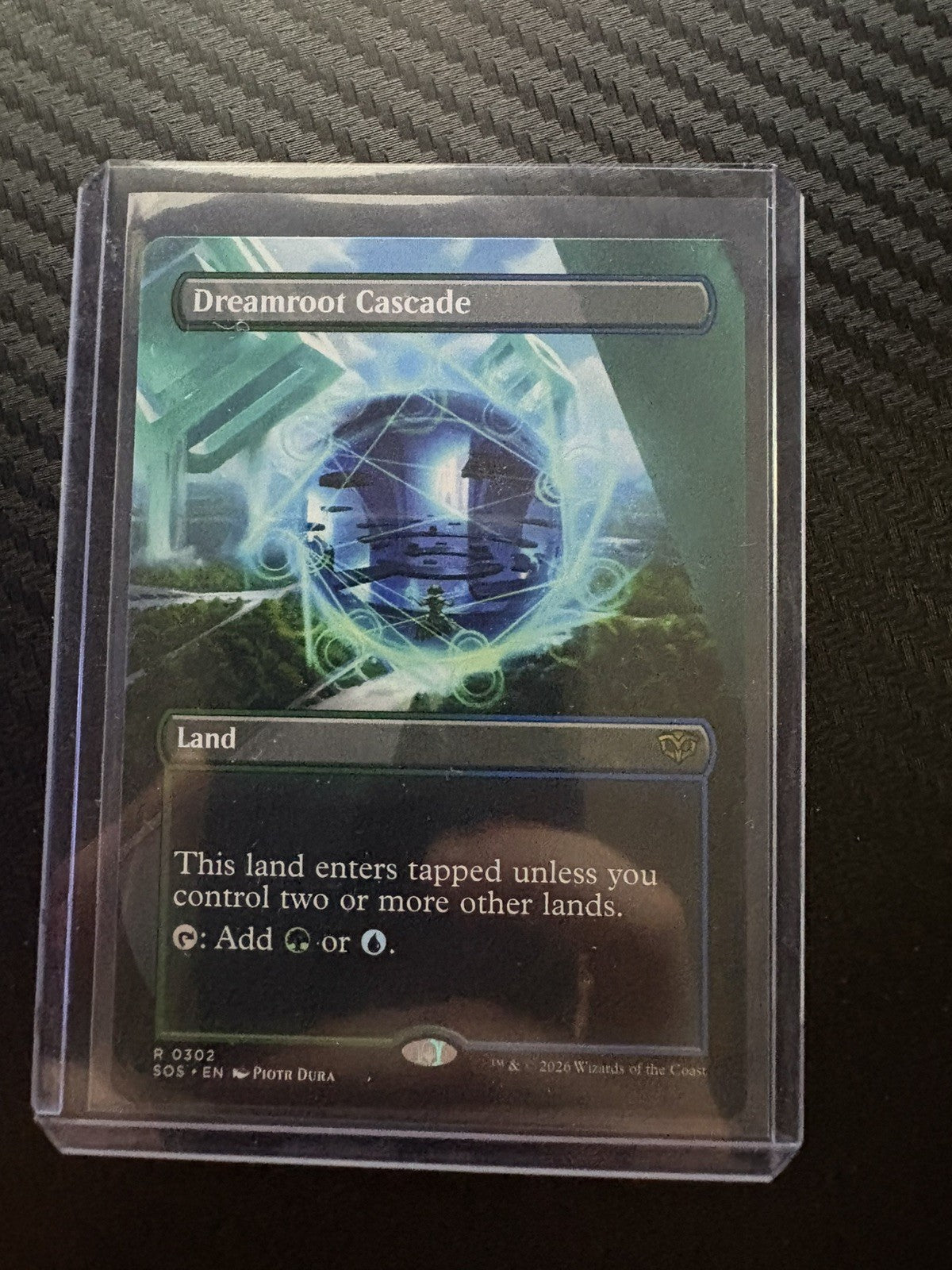 MTG- Dreamroot Cascade- Borderless- Secrets Of Strixhaven- NM