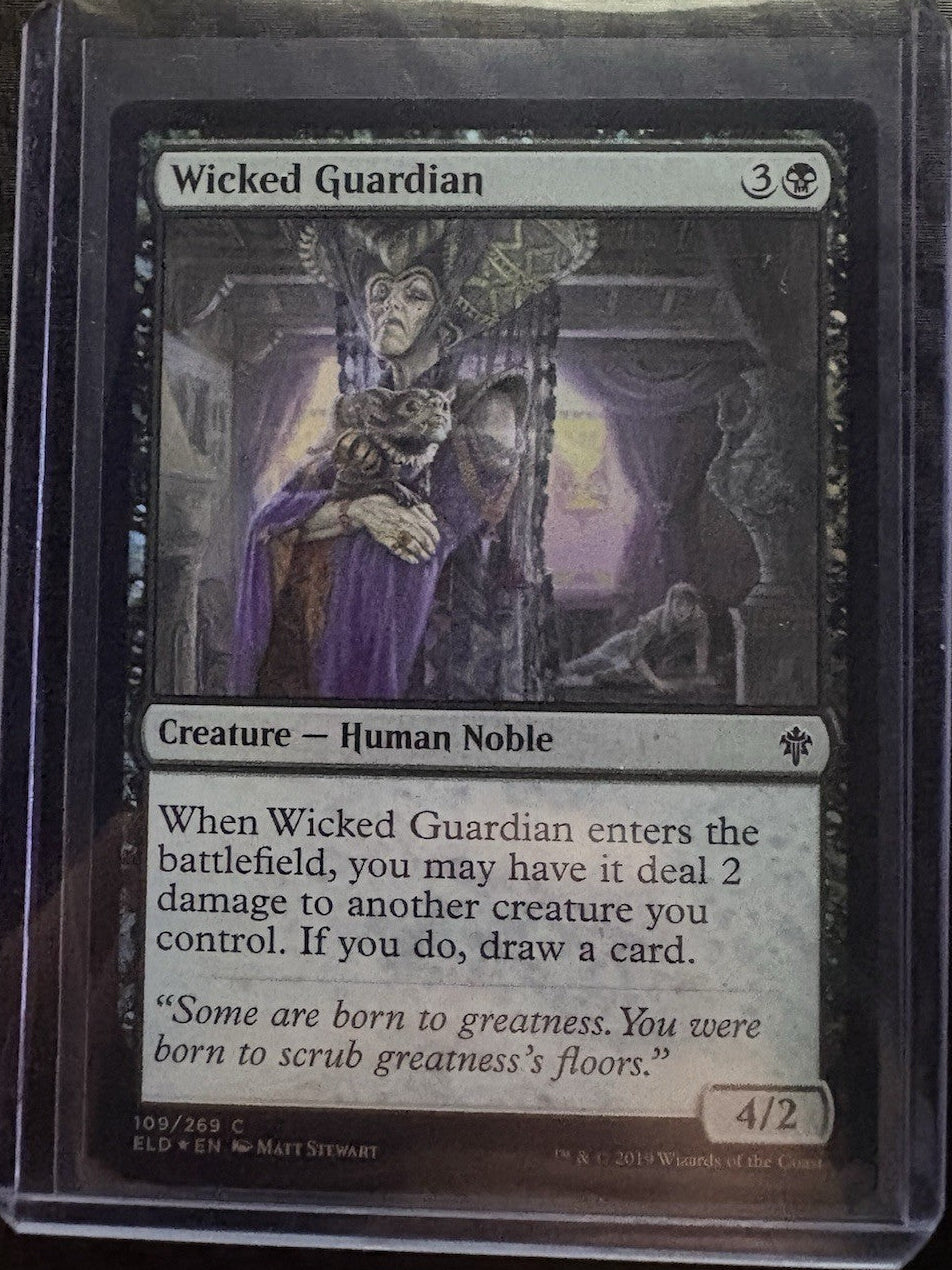 MTG- Wicked Guardian- Foil- Throne Of Eldraine- NM