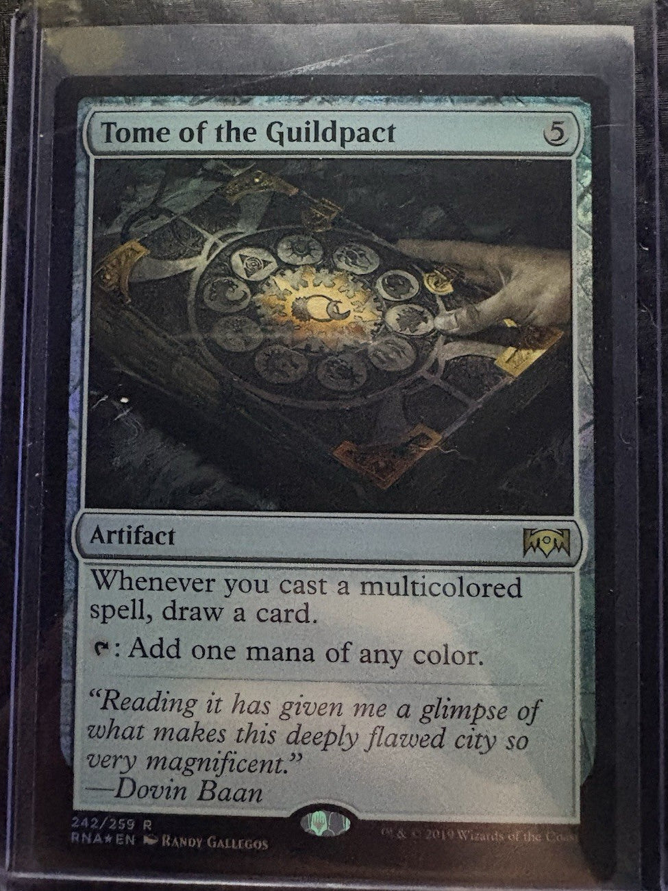 MTG-Tome of the Guildpact- Ravnica Allegiance-Foil -NM