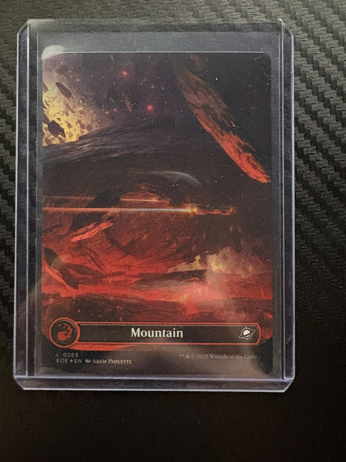 MTG- Mountain- Edge of Eternities- Borderless- Foil- NM