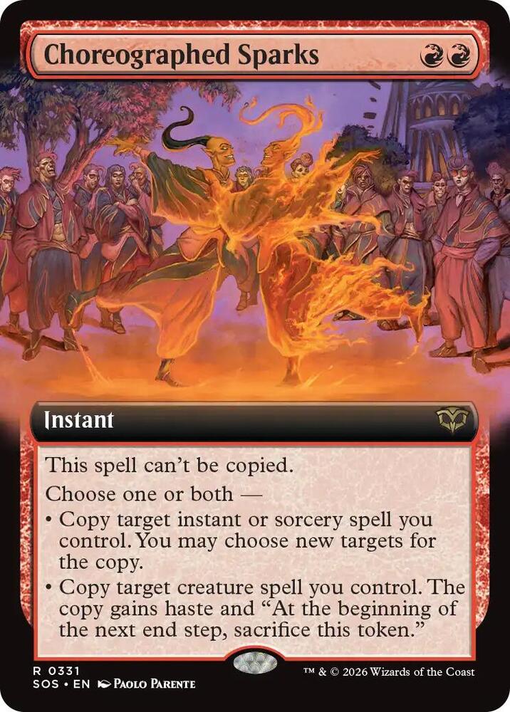 Choreographed Sparks (Extended Art)